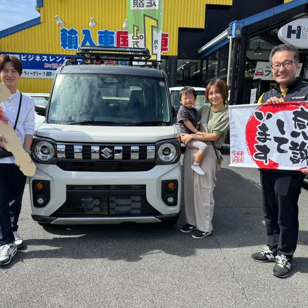 ご納車おめでとうございます！スペーシアギアで楽しい思い出を！
