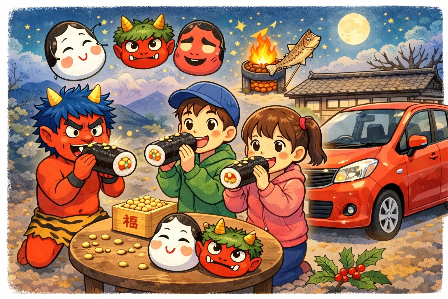 カーリース節分とは?豆まきの由来と意味で読む伝統行事